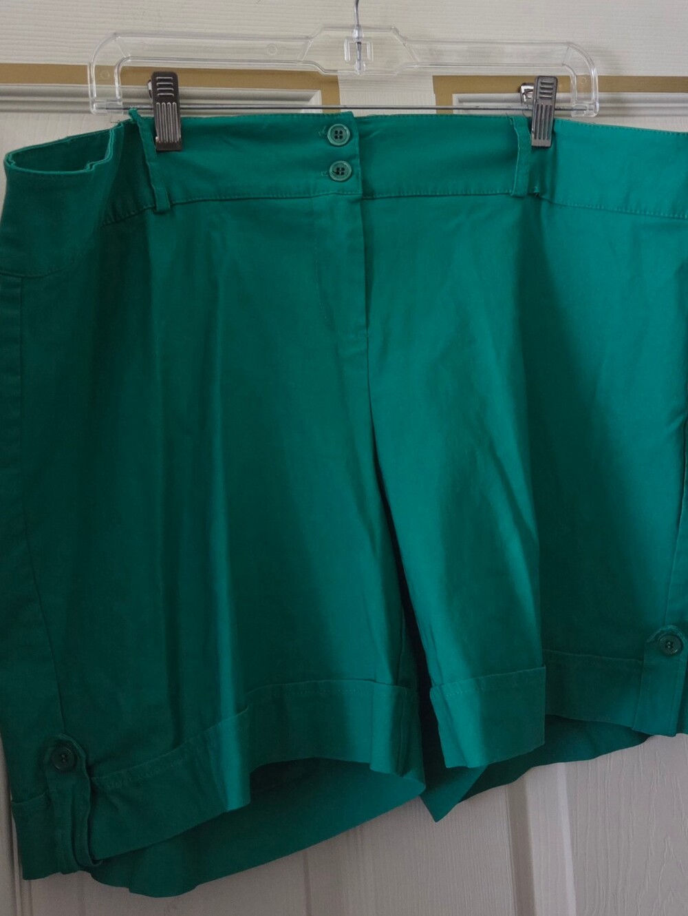 Women’s High-Waist Green Shorts
